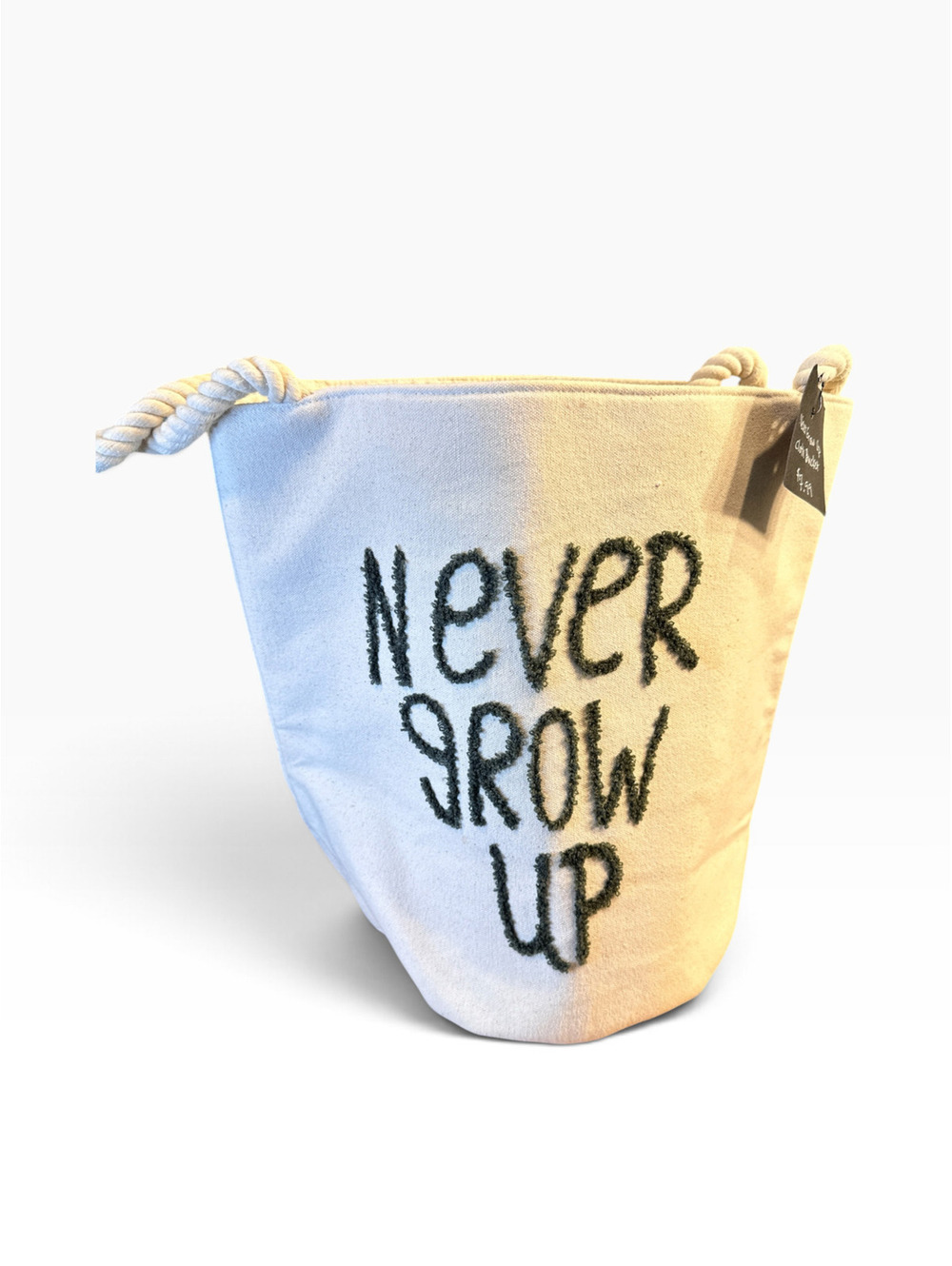 Never Grow Up Cloth Bucket